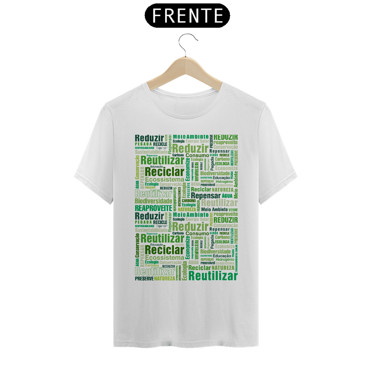 Nome do produto: Camiseta Reduzir, Reutilizar e Reciclar | T-Shirt Prime