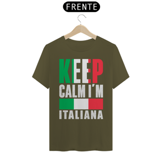 Nome do produto Camiseta | Keep Calm sou Italiana