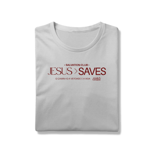 Nome do produto Camiseta Jesus Saves vinho