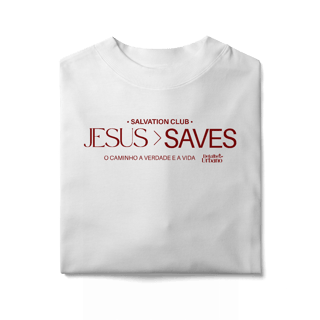 Nome do produto Oversized Jesus SAVES vinho