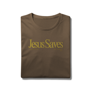 Nome do produto Camiseta Jesus saves yellow