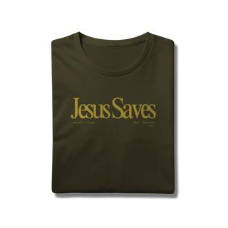 Nome do produto Camiseta Jesus saves yellow