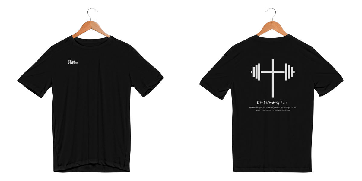 Nome do produto: Camisa Dry UV Filhos de Cristo - Preta