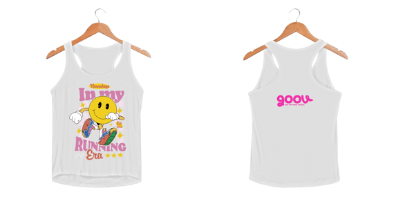 regata feminina IN MY RUNNING ERA // Malha DRY FIT