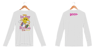 Nome do produto Camisa manga longa IN MY RUNNING ERA // Malha DRY FIT