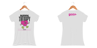 Camiseta feminina RUNNING THERAPY // Malha DRY FIT 