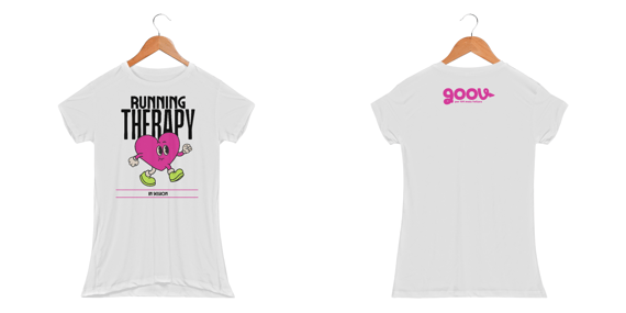 Camiseta feminina RUNNING THERAPY // Malha DRY FIT 