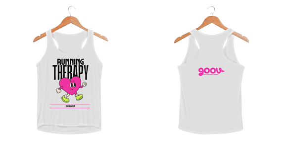 Regata feminina RUNNING THERAPY //Malha DRY FIT