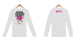 Nome do produto Camisa manga longa RUNNING THERAPY // Malha DRY FIT