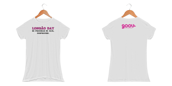 Camiseta feminina LONGÃO DAY // Malha DRY FIT 