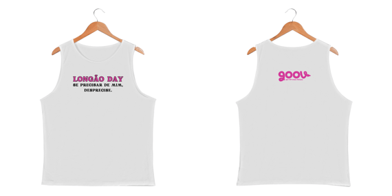 Regata masculina LONGÃO DAY // Malha DRY FIT 