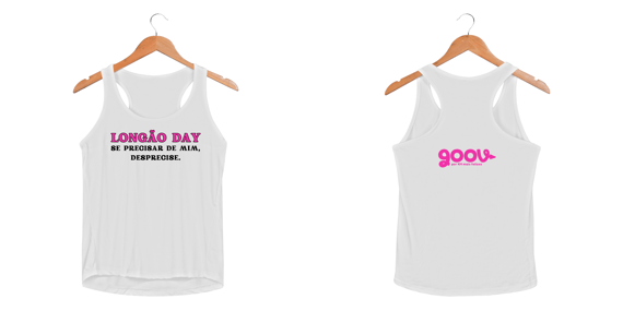 Regata feminina LONGÃO DAY // Malha DRY FIT 