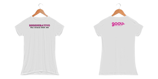 Camiseta feminina REGENERATIVO // Malha DRY FIT 