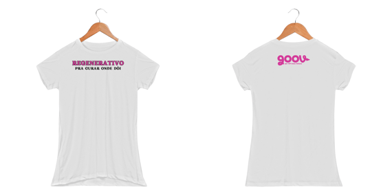 Camiseta feminina REGENERATIVO // Malha DRY FIT 