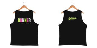 Regata masculina RUNNER - A New Era Of Me. // Malha DRY FIT 