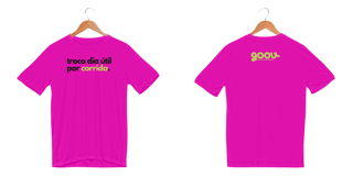 Nome do produto Camiseta masculina TROCO DIA ÚTIL POR CORRIDA // Malha DRY FIT
