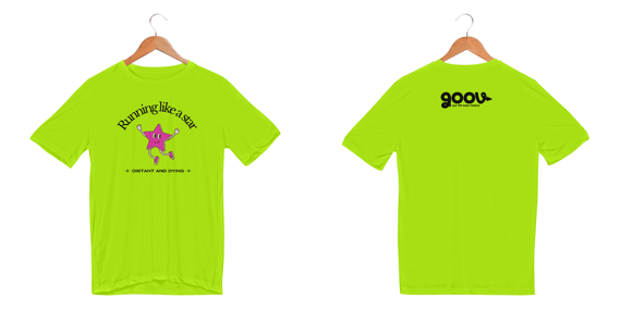Camiseta masculina RUNNING LIKE A STAR // Malha DRY FIT 