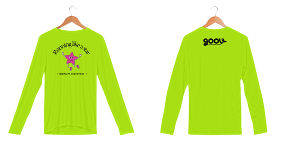 Camisa manga longa RUNNING LIKE A STAR // Malha DRY FIT