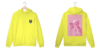 Nome do produto moletom canguru  bone pink