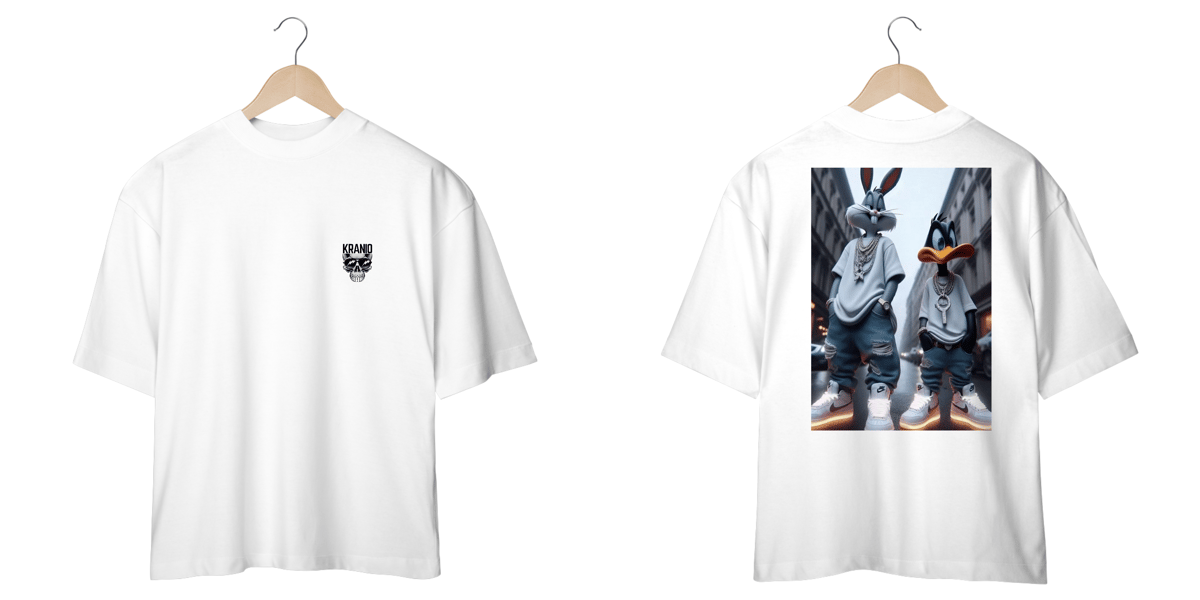 Nome do produto: oversized  Pernalonga e Patolino