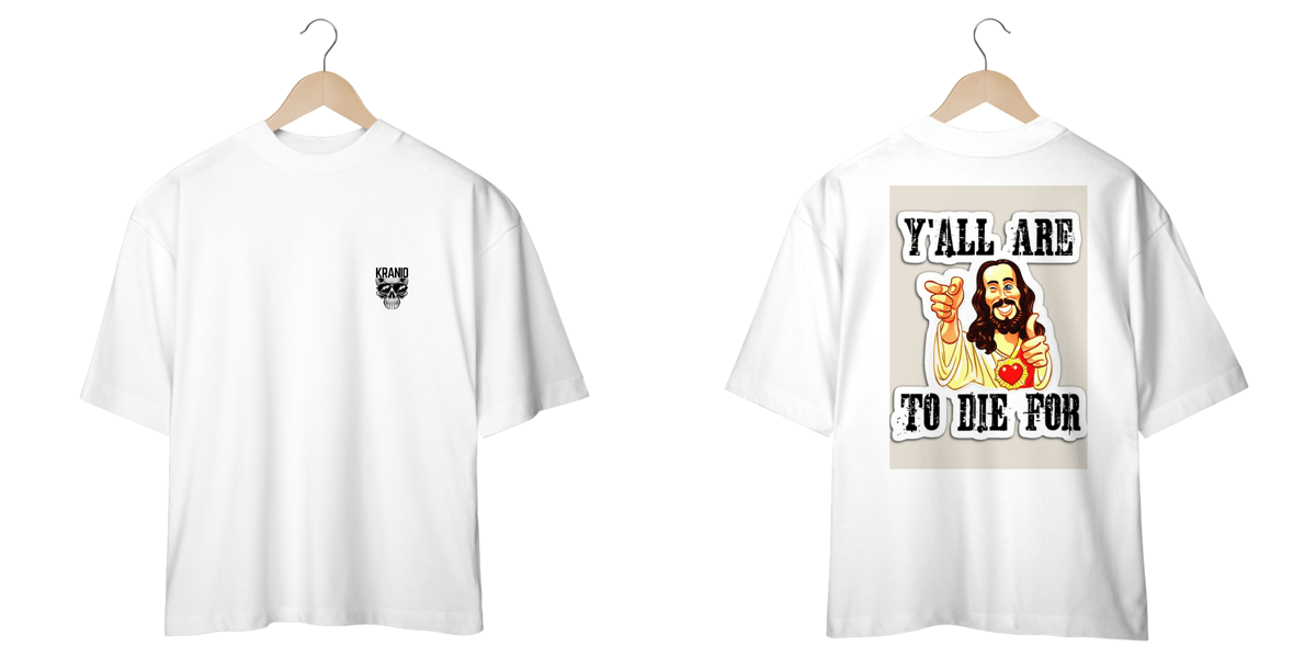 Nome do produto: oversized Y,ALL ARE TO DIE FOR
