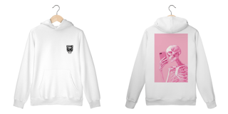 Nome do produto moletom canguru  bone pink