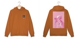 Nome do produto moletom canguru  bone pink