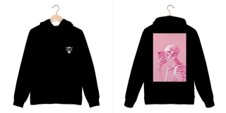 Nome do produto moletom canguru  bone pink