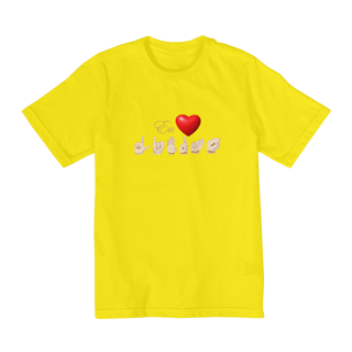 Nome do produto Camiseta Infantil (2 A 8) Libras Coração