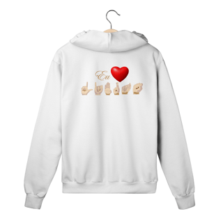 Nome do produto Moletom com Ziper Libras Coração