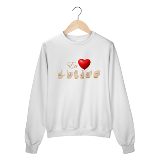 Nome do produto Moletom Fechado Libras Coração