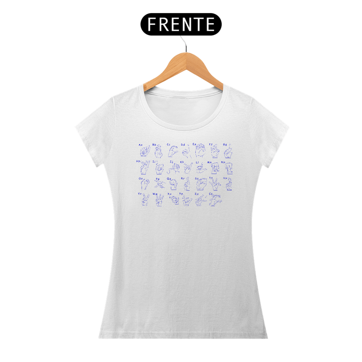 Nome do produto: Camiseta Prime Feminina Libras Alfabeto1