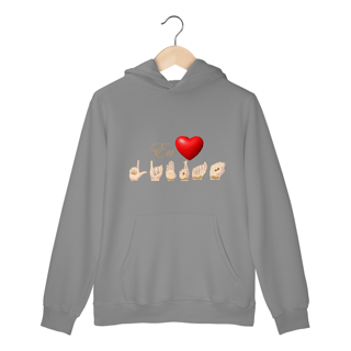 Nome do produto Moletom Canguru Libras Coração