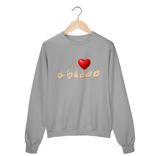 Nome do produto Moletom Fechado Libras Coração