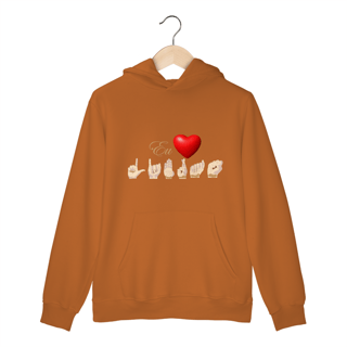 Nome do produto Moletom Canguru Libras Coração