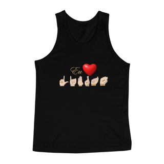 Nome do produto Camiseta Regata Masculina Sport Libras Coração