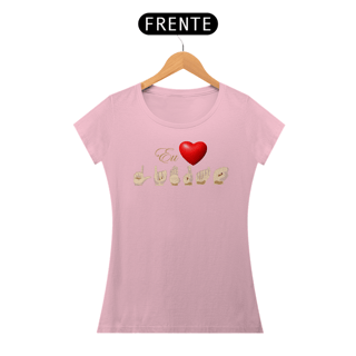 Nome do produto Camiseta Classic Feminina Libras Coração