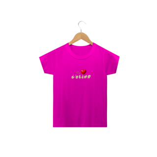 Nome do produto Camiseta Infantil Libras Coração