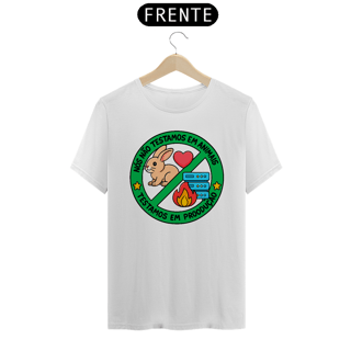 Nome do produto Camiseta - Testamos em produção
