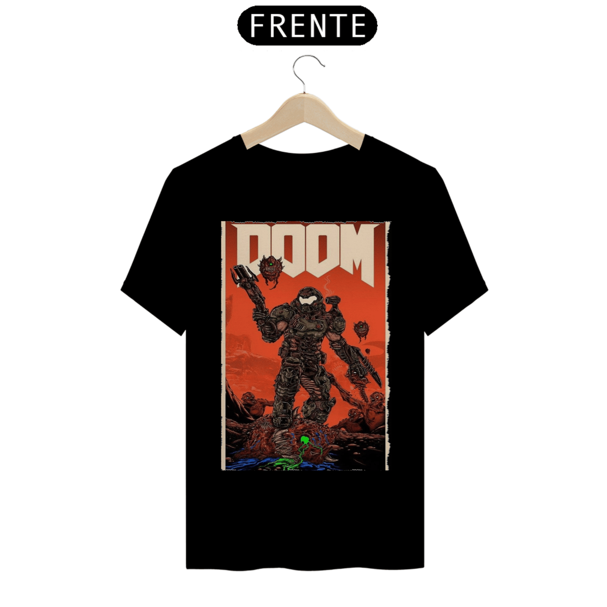Nome do produto: Camisa DOOM SLAYER (Doom guy)