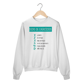 Nome do produto Moletom Dicas de Exercicio