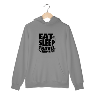 Nome do produto Moletom Eat, Sleep, Travel, Repeat