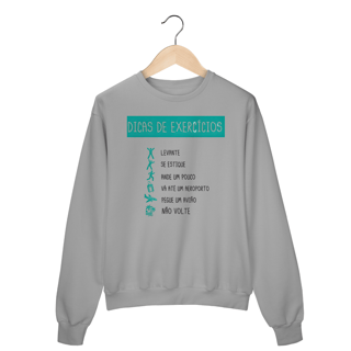 Nome do produto Moletom Dicas de Exercicio
