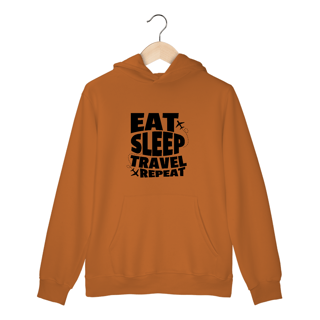 Nome do produto Moletom Eat, Sleep, Travel, Repeat