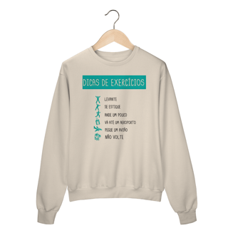 Nome do produto Moletom Dicas de Exercicio