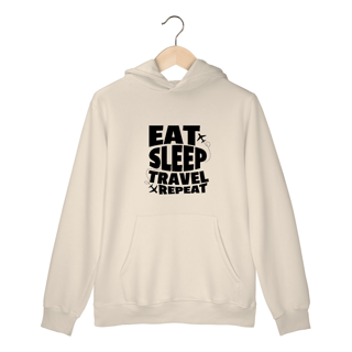 Nome do produto Moletom Eat, Sleep, Travel, Repeat
