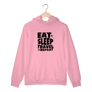 Nome do produto Moletom Eat, Sleep, Travel, Repeat