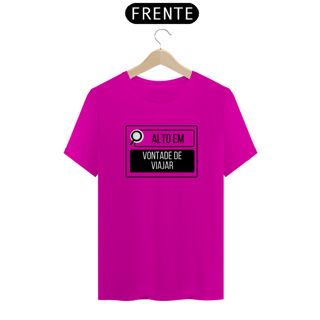 Nome do produto Camiseta Alto em Vontade de Viajar Quality