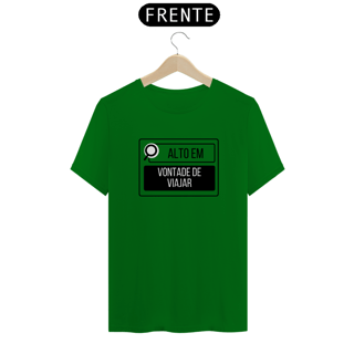 Nome do produto Camiseta Alto em Vontade de Viajar Quality