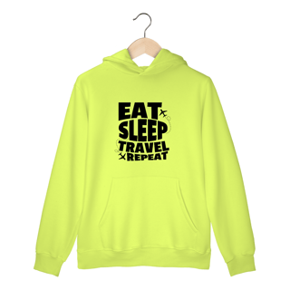 Nome do produto Moletom Eat, Sleep, Travel, Repeat